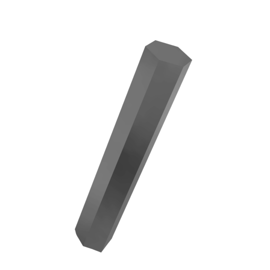 Titanium 3/4 inch Titanium Hex Bar (cut to size)